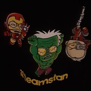 Team Stan tshirt.. iron man , hulk, spider man .